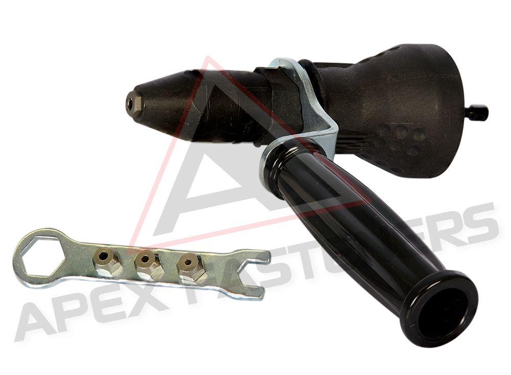 Apex Rivet Tool Adaptor 1/4-6.4  mm cap
