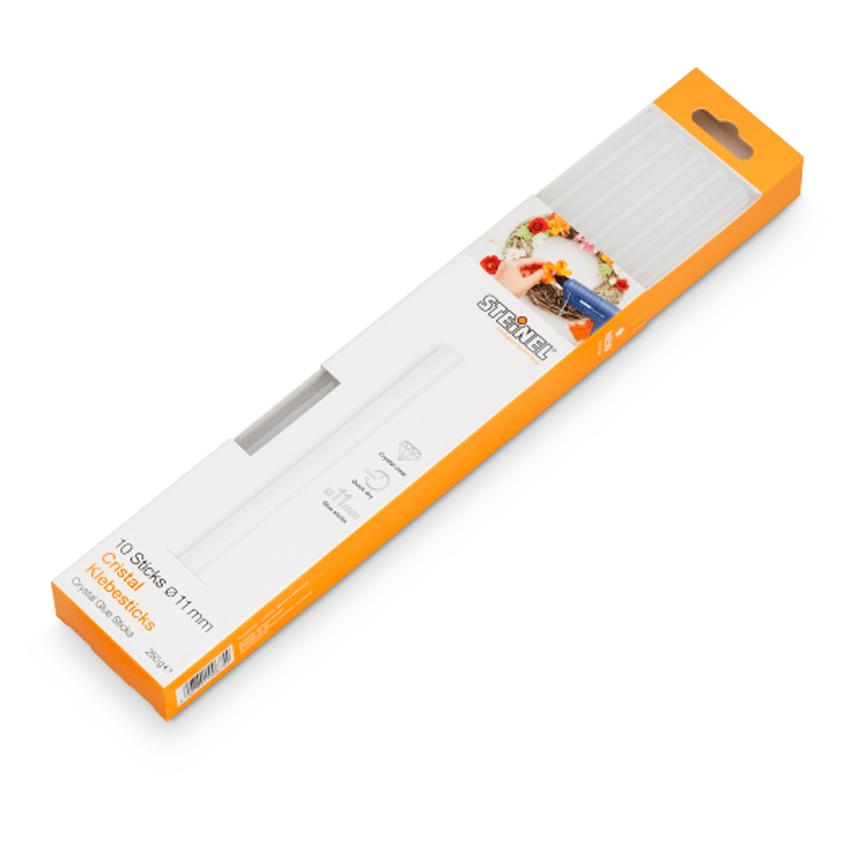 Steinel Crystal Glue Sticks 250mm Pkt 10