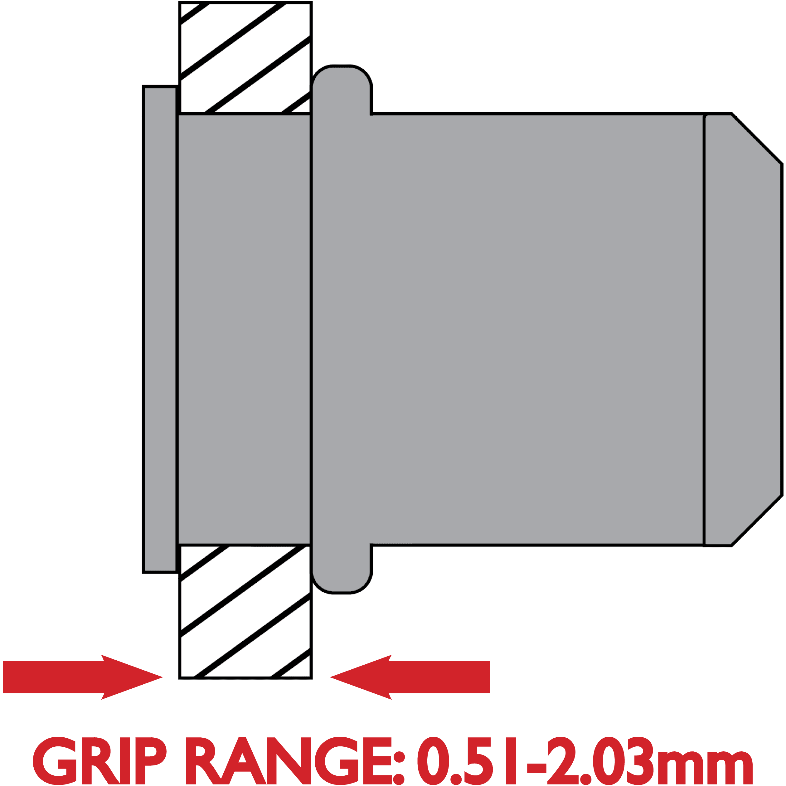 Apex Rivet Nut Steel LF 1/4UNC