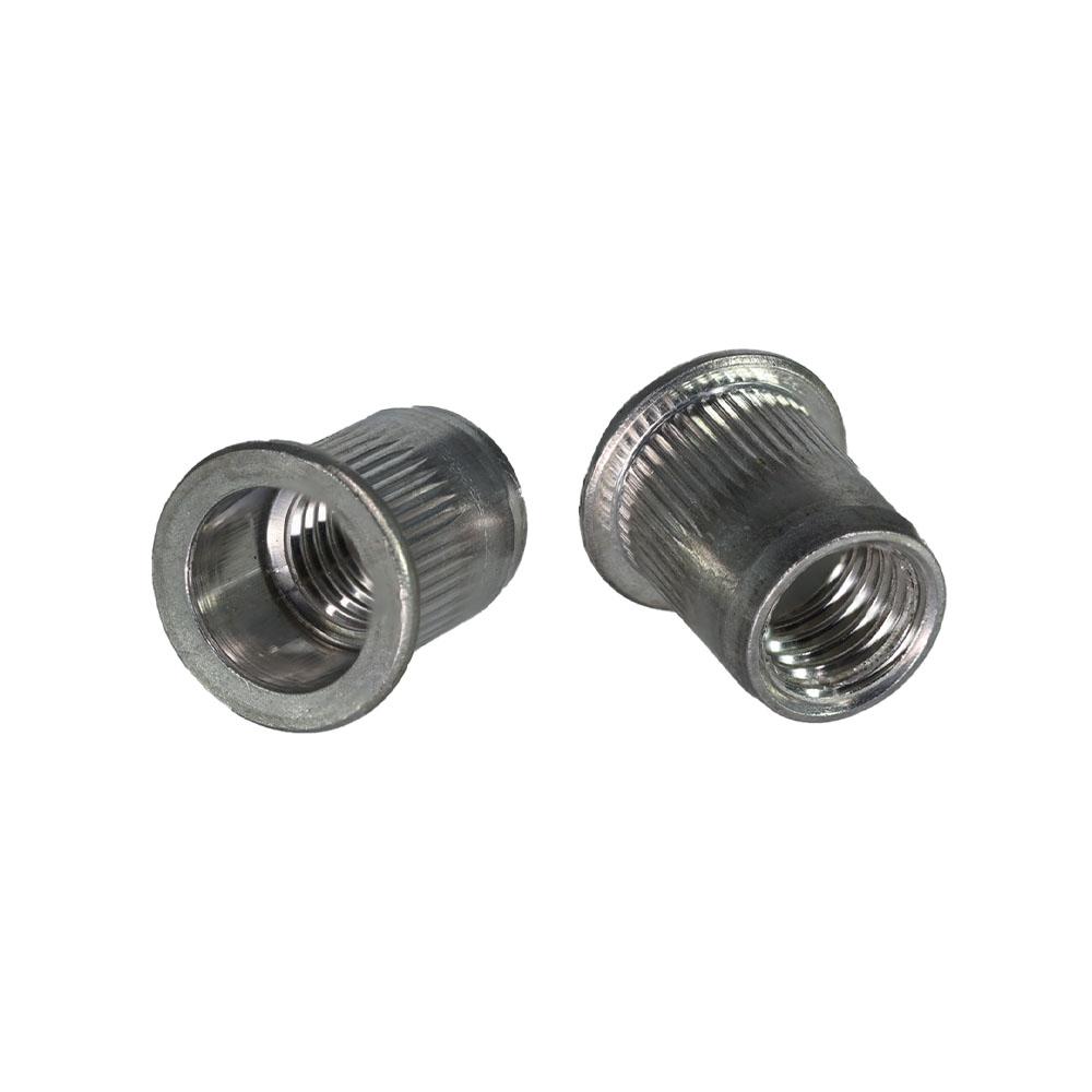 Apex Rivet Nut Ribbed Aluminium LF M10