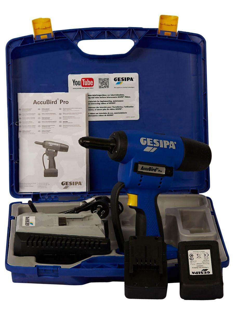 Gesipa Accubird PRO 18v Rivet Tool Kit