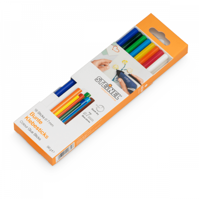 Steinel 7mm Coloured Glue Sticks 150mm