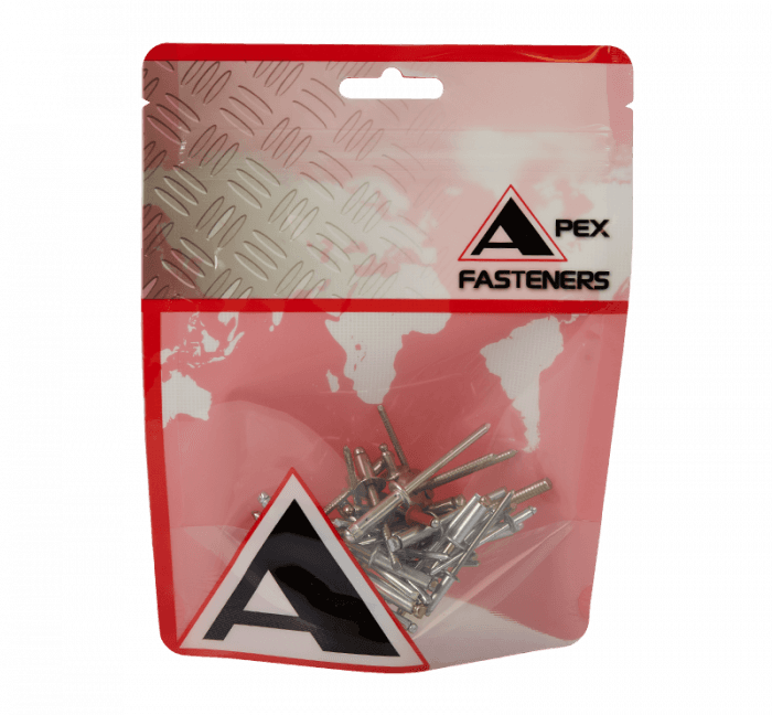 Apex Rivet - Alu/Steel 3.2x13.6mm- White